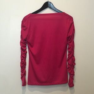 Vintage ruche sleeve top